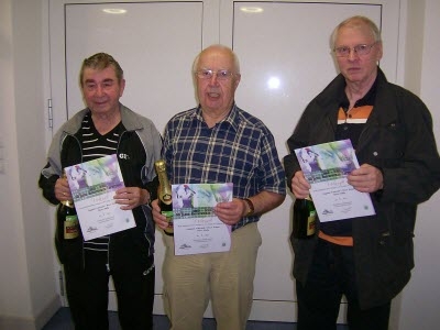 Sieger bei den Senioren 60+ (von links: Dally, Nahrstedt, Krüger)