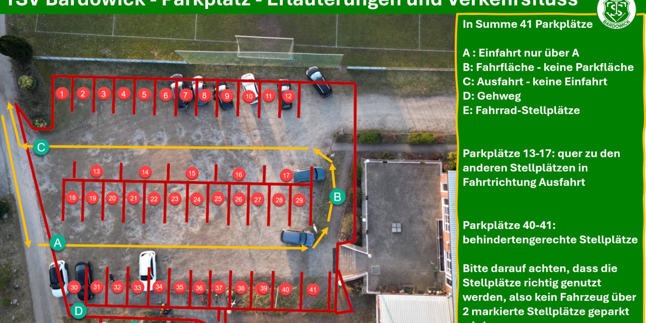 Informationen zum neuen Parkplatz