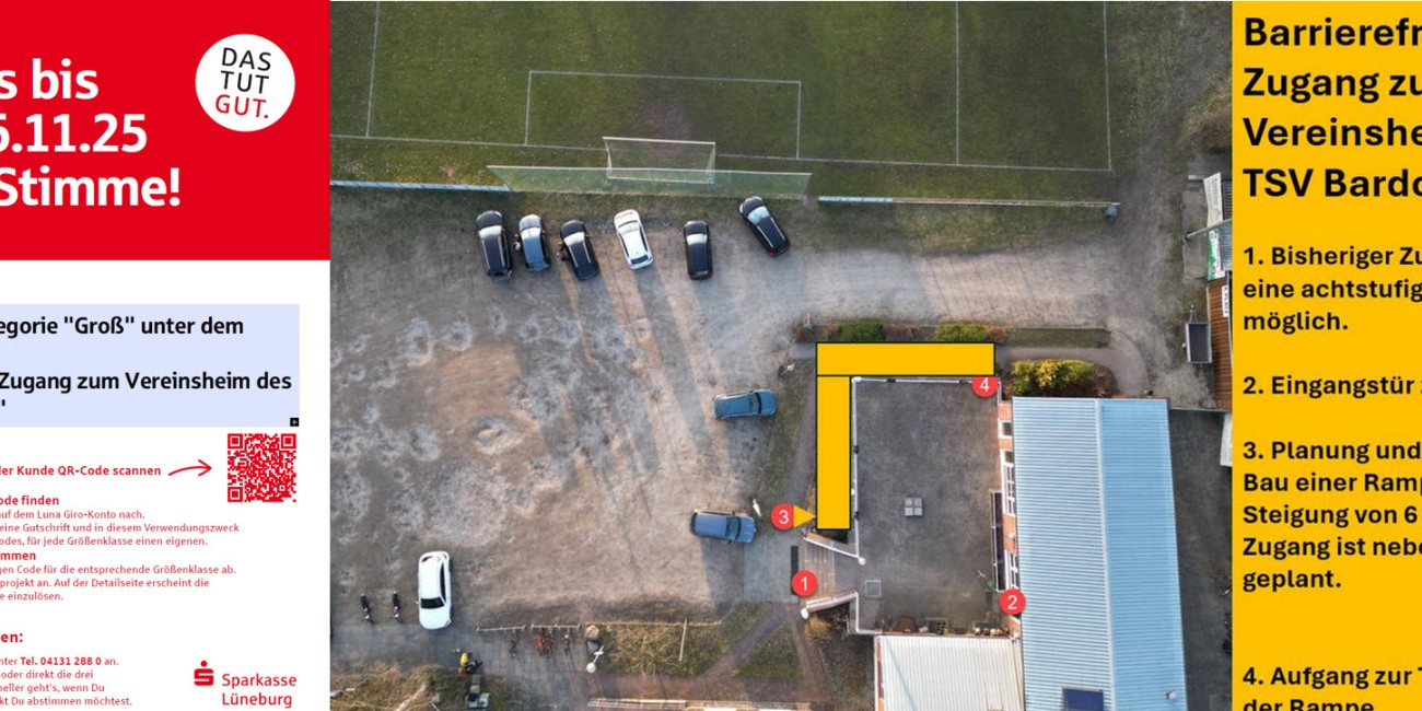 Sparkassen-Aktion „DasTutGut“ - Bitte für den TSV Bardowick stimmen