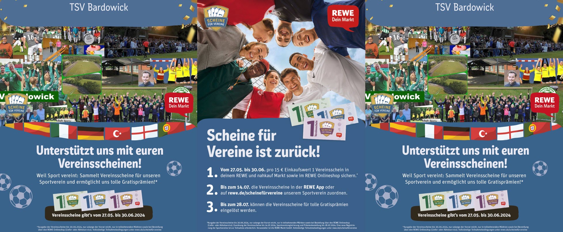 TSVBardowick REWE Scheine fuer Vereine Poster Story