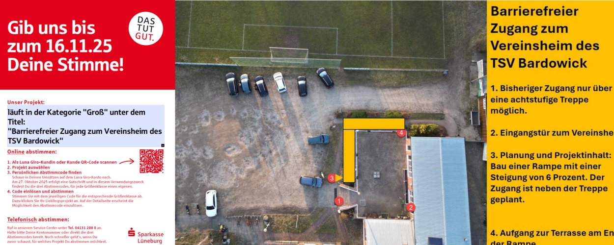 Sparkassen-Aktion „DasTutGut“ - Bitte für den TSV Bardowick stimmen
